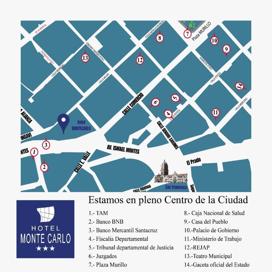 Hotel Monte Carlo La Paz Eksteriør billede